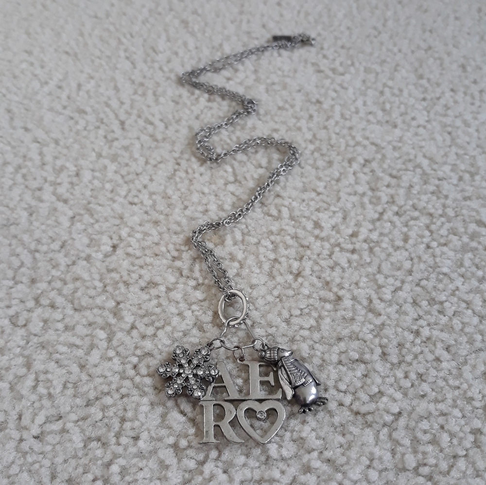Winter Penguin Charm Necklace